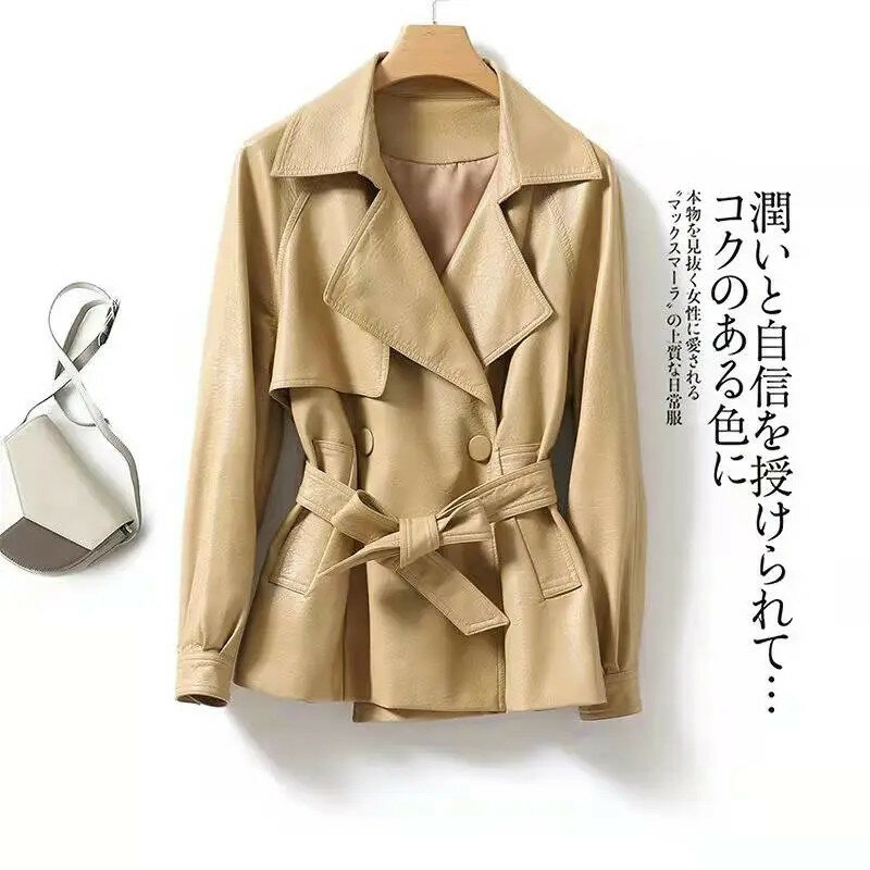 Casaco de couro feminino outono/inverno 2022 nova jaqueta de couro do plutônio versão coreana miss jaquetas de couro curto outerwear feminino