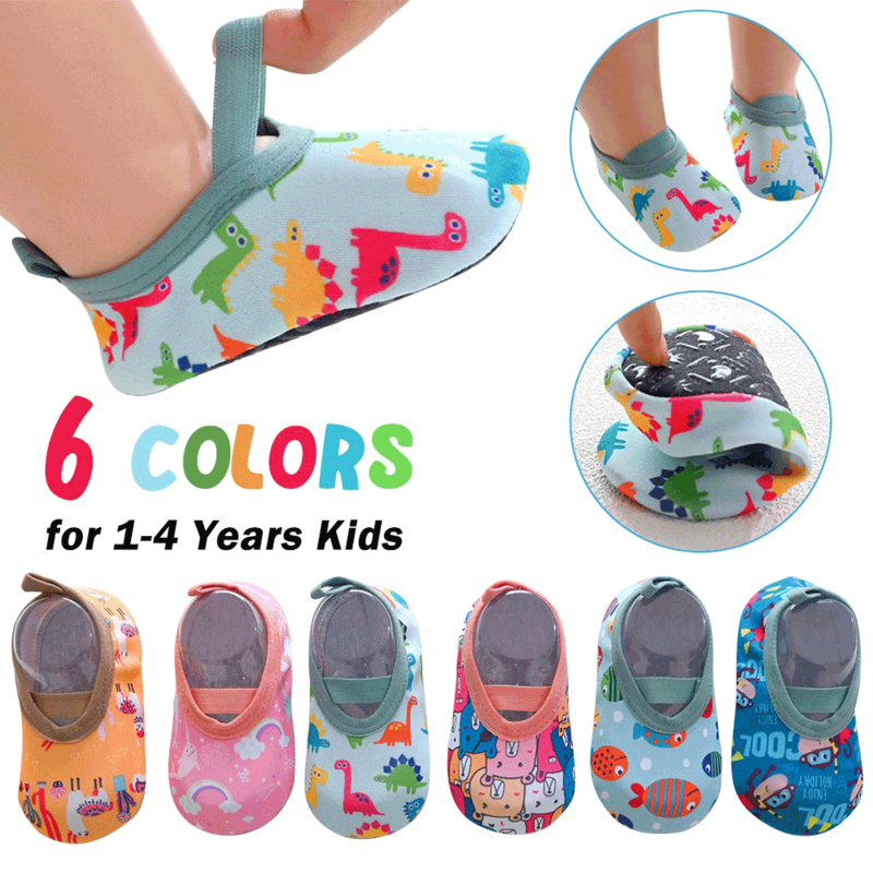 Zapatillas de deporte acuáticas para niños y niñas, calcetines de playa para natación, zapatos descalzos para surf, pesca y buceo