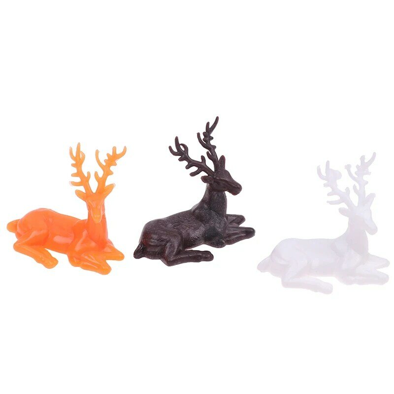 Dollhouse Miniature Deer Statue Elk Ornaments Furniture Accessories For Doll House Decoration Kids Toys Gift