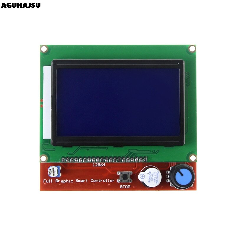 Controlador de Display LCD e Adaptador para Impressora 3D, 12864, RAMPS 1.4 RepRap Mendel GM, Peças