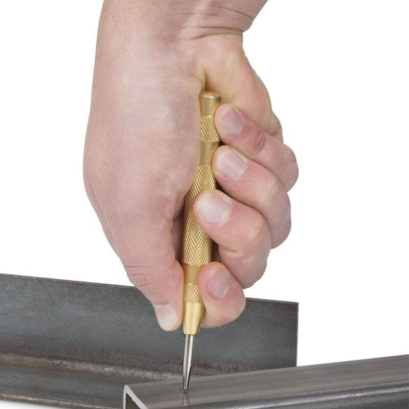1pcs Automatic Center Punch Kerner Center localizzatore di perni per la lavorazione del legno marcatore a molla regolabile strumento per trapano per ammaccature con pressa per legno