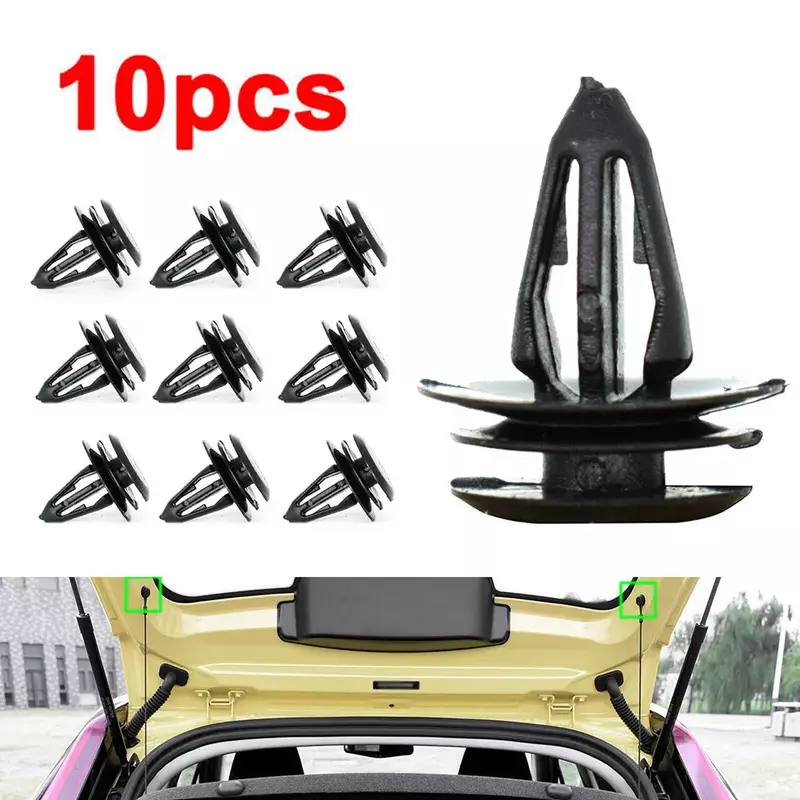 10pcs 10116060 Car Rear Trunk Lid Cover Parcel Rack Shelf Wire Clip Holder Buckle D180 For MG ZS 2017-2021 For MG 3 2018-2021