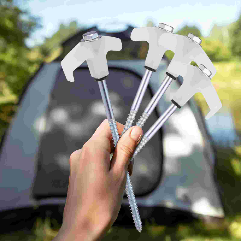 頑丈な炭素鋼のテント,屋外のキャンプ用アクセサリー,スレッドスパイク付き,20個