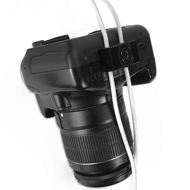 Mini correa de cámara Digital, Clip de bloqueo de Cable USB, Protector de abrazadera, montaje en trípode de cámara, placa de liberación rápida, Cable de amarre