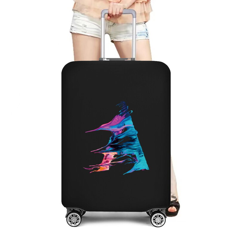 Эластичный чехол для багажа, защитный чехол для чемодана на колесиках, 18-28 дюймов, с рисунком надписи, пылезащитный чехол, аксессуары для путешествий