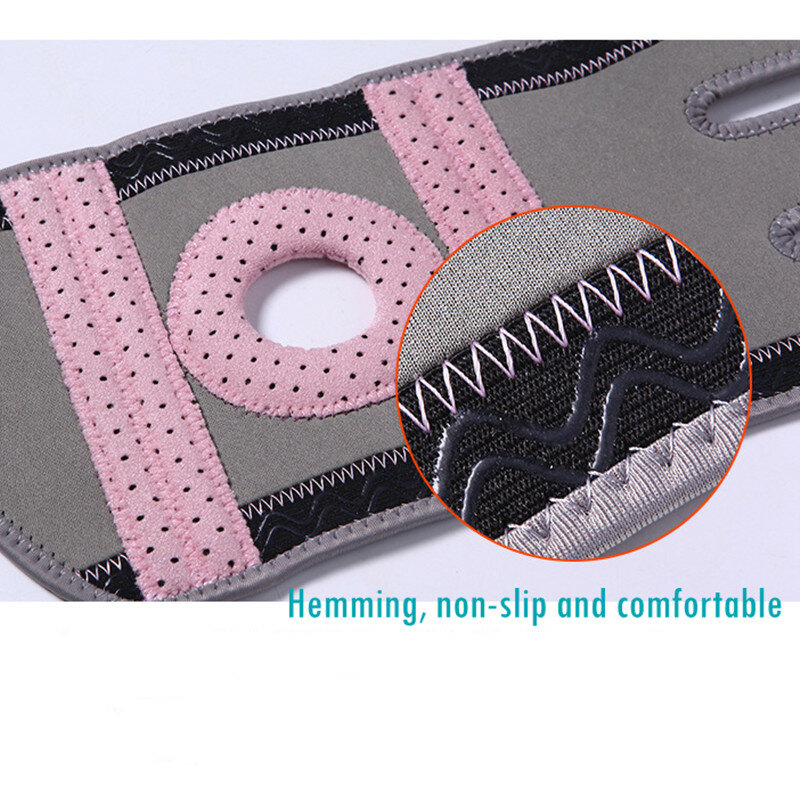 Fitness silicone primavera joelho completo cinta patela apoio medial forte proteção de compressão menisco correndo almofadas esportivas