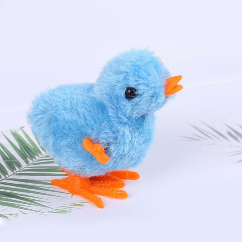 Durable Chick Toy Wind-up Chick Toy Soft Plush Chick Wind-up Toy for Kids Adults Cartoon Jumping Clockwork Winding for Children