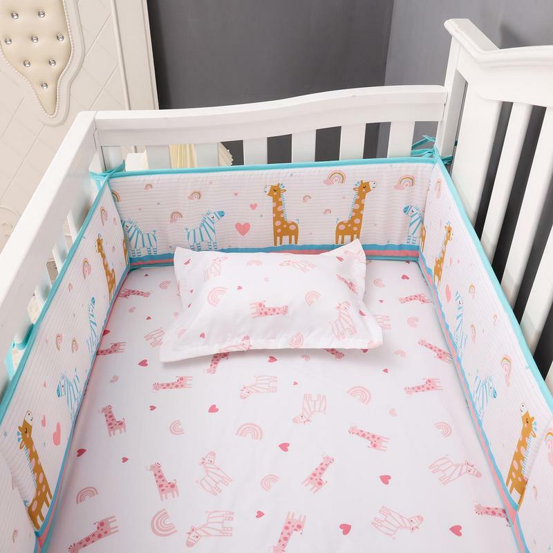유아용 침대 범퍼 레일 높이, 충돌 방지 가드, 유아 침대 측면 부드러운 레일 침대, 4 개