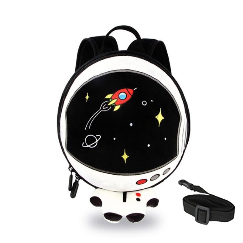 어린이 배낭 안전 목줄, 분실 방지 유아 미니 우주 비행사 가방, 남아 및 여아용