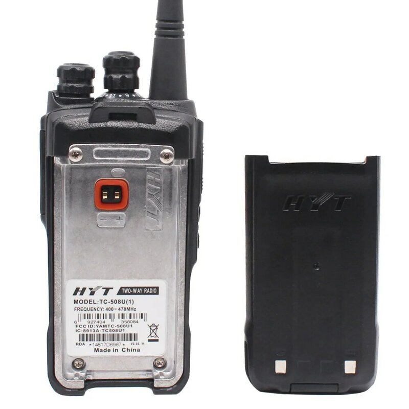 Hytera-walkie-talkie bidireccional, TC-508, UHF, VHF, de mano, con batería de iones de litio, HYT TC-500S