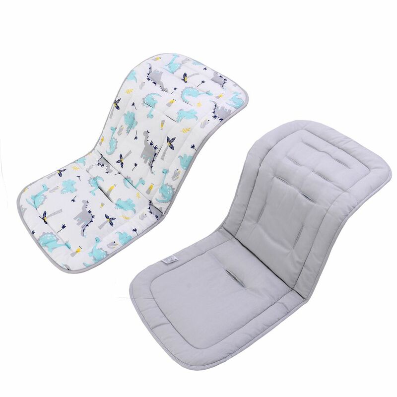 Almohadilla de asiento de algodón para cochecito de bebé, accesorios de forro para cochecito, ballena, estrella, Koala, dinosaurio