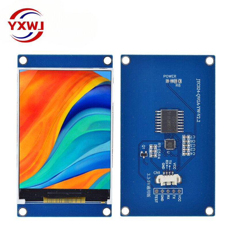 2.4 Inch TFT 240*320 Resolution 3.3V-5V UART MCU Serial Communication Flash 64MB Without Touth For Arduino UNO R3 MEGA