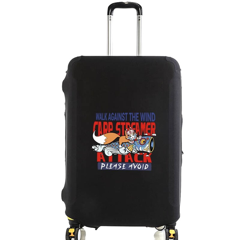 Защитный чехол для чемодана 2022 дюйма, эластичный чехол от пыли для чемодана с рисунком, дорожные аксессуары, подходит для чемодана 18-32 дюйма