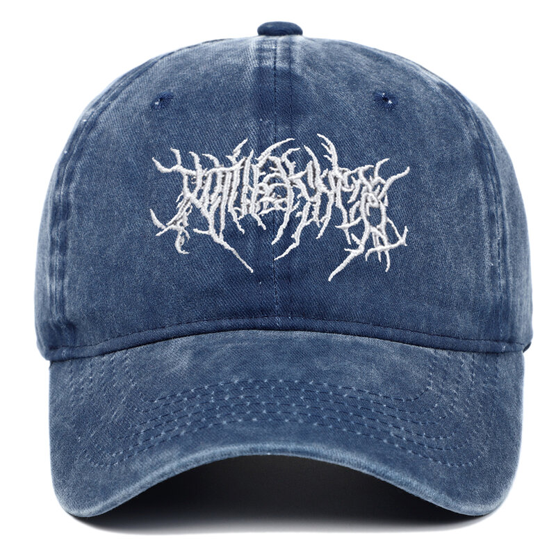 Vintage washed Gothic Street Punk hip-hop baseball cap embroidered hat Hip Hop Snapback Dad Hats  Gothic Street Punk Frauen