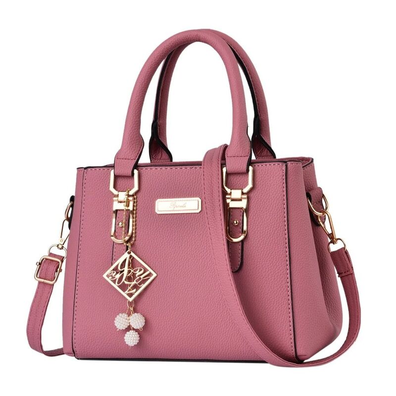 Large Capacity Handbags Trendy Polyester Cotton Leather Messenger Bag Open Pocket Shoulder Bag