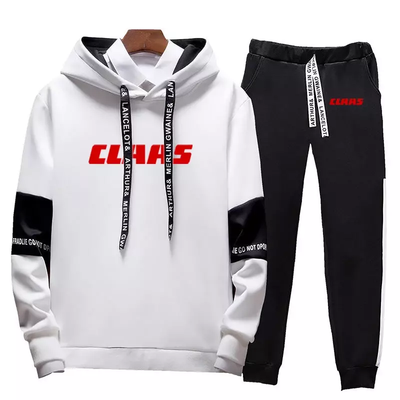 2023 New Men's CLAAS Printing Spring Autumn Tracksuit Hoodies Fitness Pullover Sweatshirt Casual Sportswear Sweatpants Suit