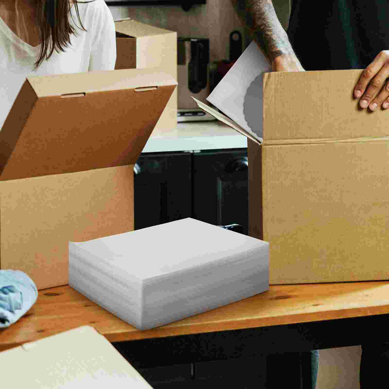 100 Stuks Inpakpapier Schuim Kussenzakjes Voor Glazen Demping Wraps Verpakking Bewegende Schalen