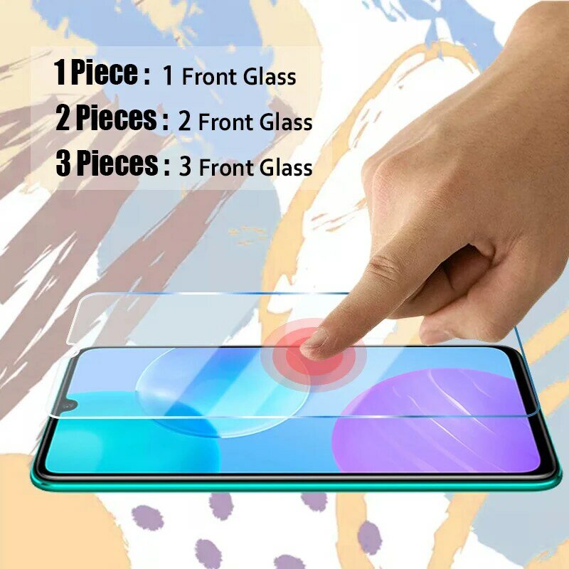 3 Stück Schutz glas für Ehre 10 Lite 20 Pro 10i 20i 9 30 30i gehärtetes Glas auf der für Huawei Ehre 8x 9x 10x Lite 8a 9a