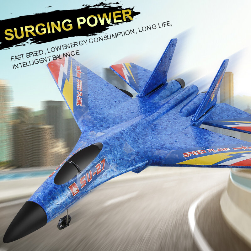SU-27 RC Airplanes Remote Control Glider Fighter Hobby 2.4G RC Plane Drones EPP Foam Aircraft Toys for Boy Kids Children Gift