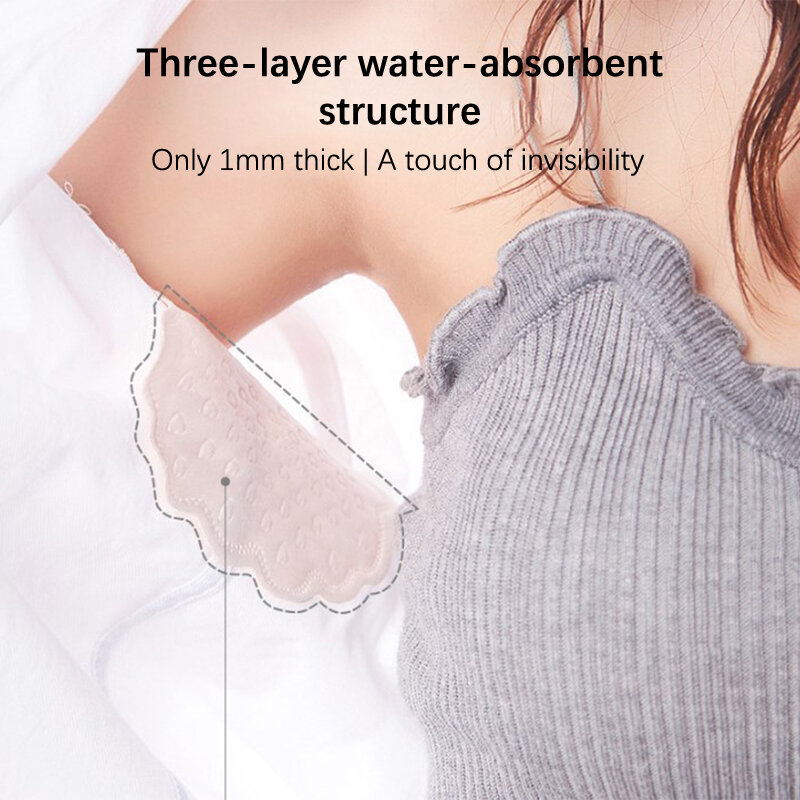 10Pcs Armpit Disposable Sweat Patch Soft And Skin-friendly Breathable And Dry Long-lasting Invisible Sweat-proof Pad