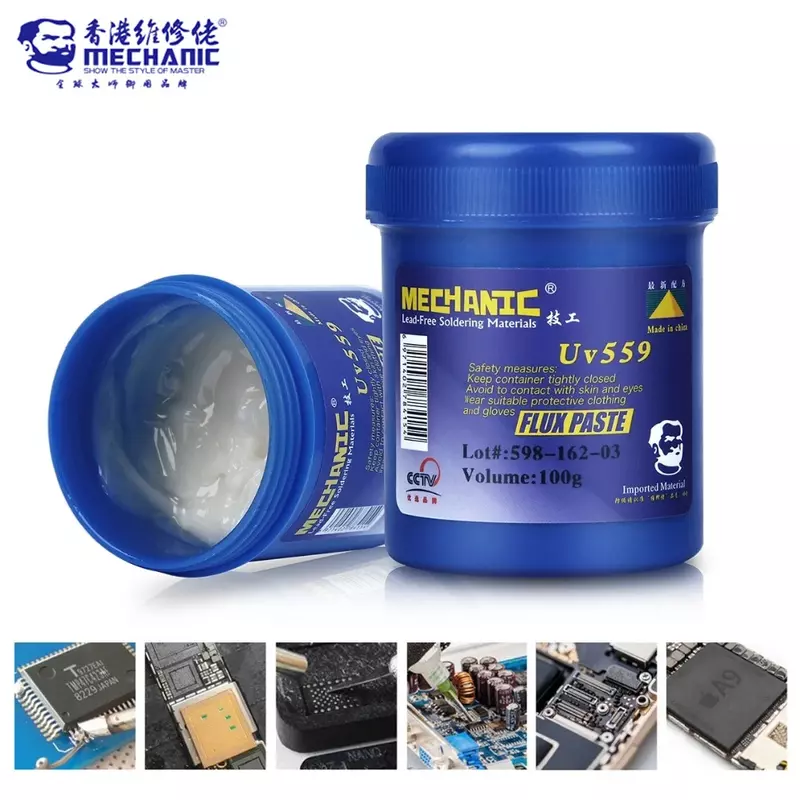 MECHANIC 100g UV559 UV223 NO-Clean Soldering Flux Lead-Free Solder Paste Welding Oil For PCB BGA SMD SMT Repair