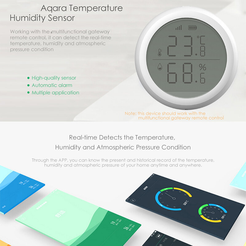 Zigbee Tuya Sensor kelembaban suhu cerdas, pengukur suhu dalam ruangan cerdas untuk bekerja dengan Alexa Google rumah
