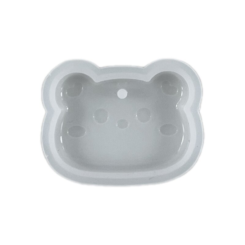 Y1UE Sign Molds Pendants Mould Different Shapes Silicone Resin Moulds with Hole