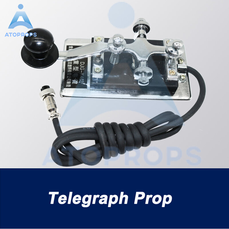 escape room Telegraph Keyboard Prop use the telegraph keyboard to input the correct password to unlock escape game ATOPROPS