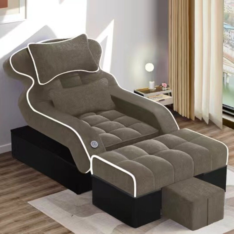 كرسي باديكير مع أريكة معدنية قابلة للتعديل ، وجه رموش ، علاج طبيعي ، تخصص ، جمالي ، أثاث CC