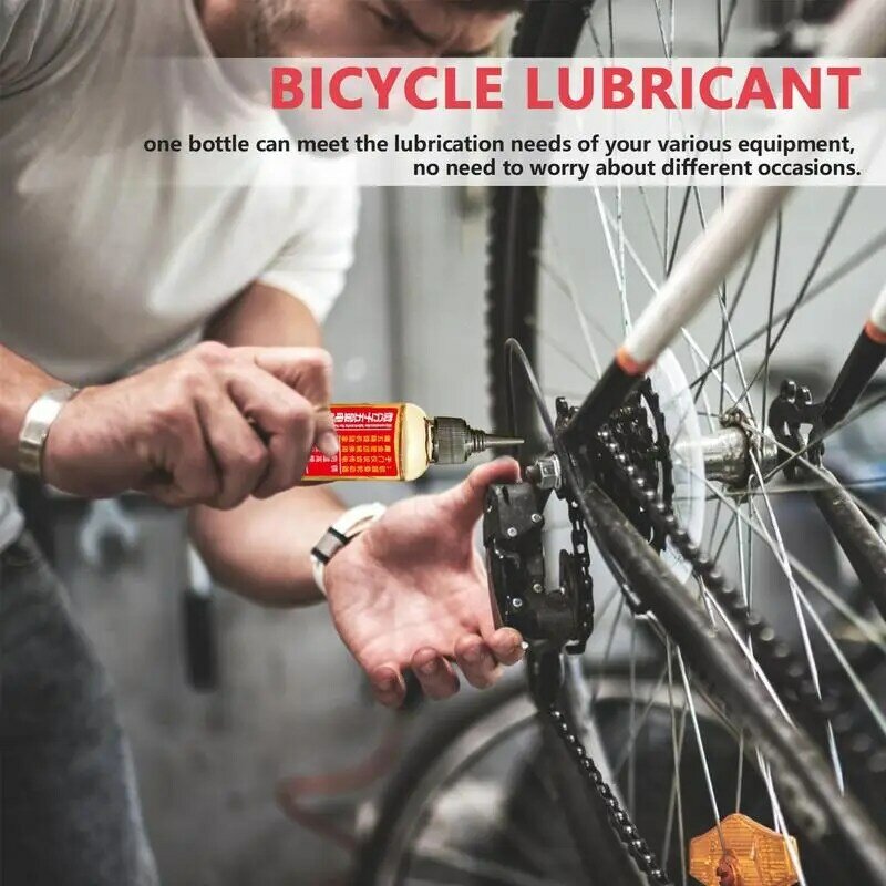 Aceite lubricante para bicicleta, equipo doméstico de 60ml, cilindro de bloqueo, cadena de rodamiento, cremallera de rodamiento de patín