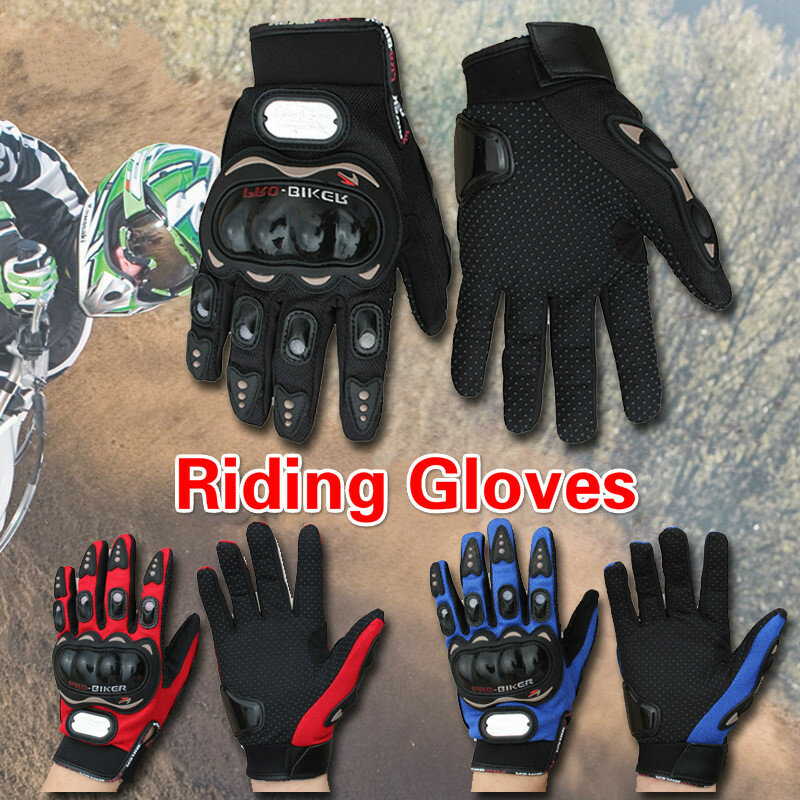 Motorcycle Gloves Full Finger Protective  Anti-drop Anti-skid Wear Thickened Riding   Unisex Winter Moto 