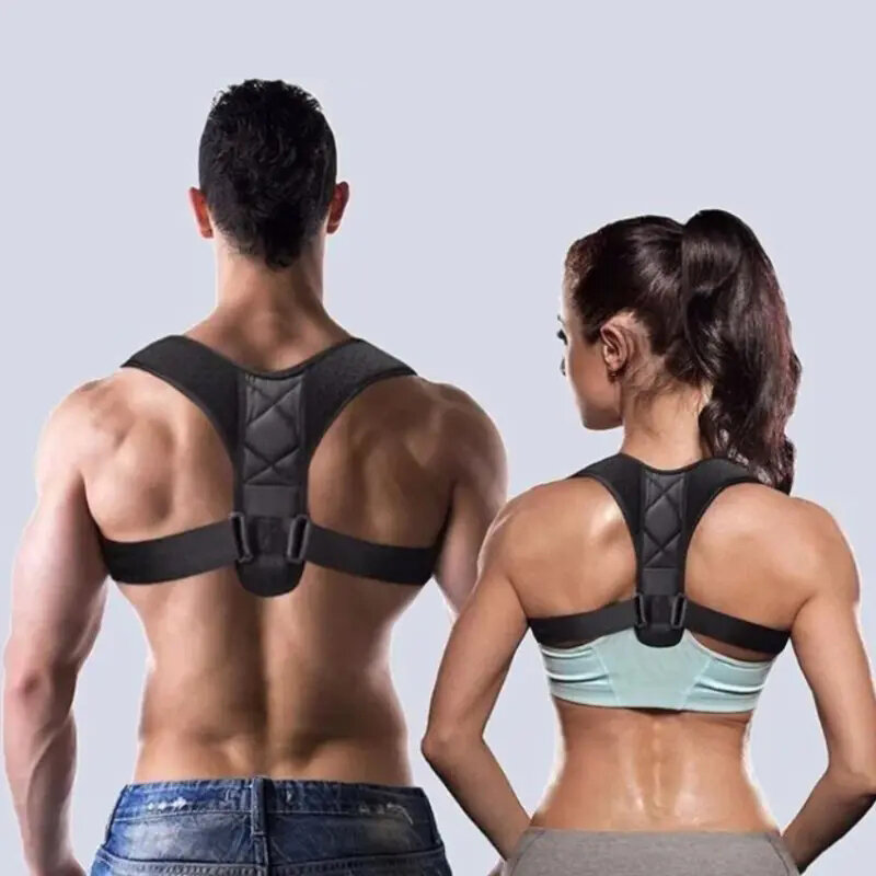 Posture Corrector Clavicle Spine Back Belt Adjustable Unisex Upper Back Shoulder Lumbar Posture Correction