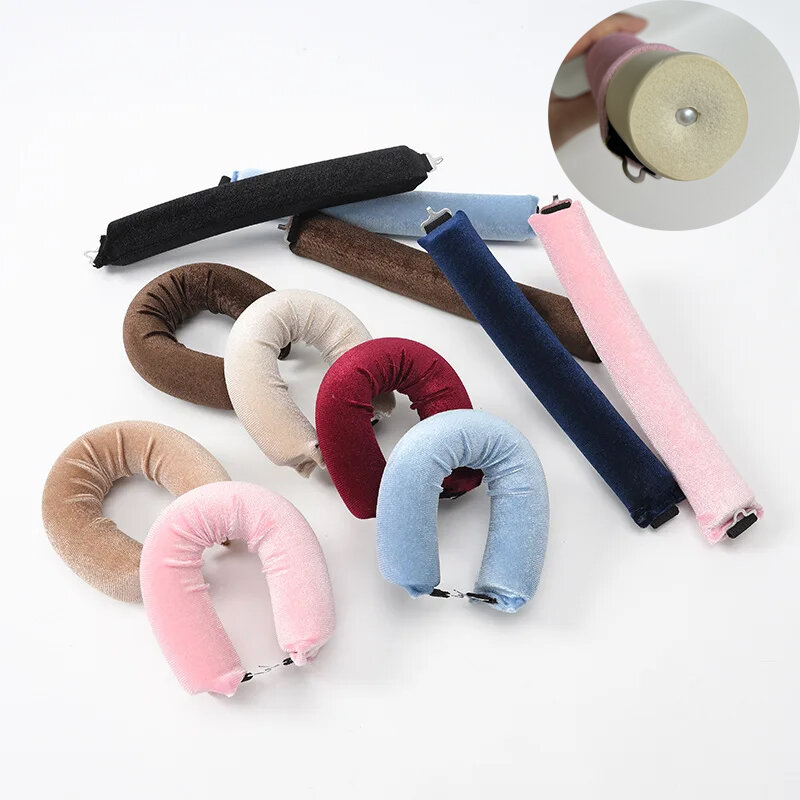 Heatless Rubber Curling Rubber Rollers for Women, Ferramentas De Cabeleireiro, Acessórios De Beleza, Produtos Curly, Sleep