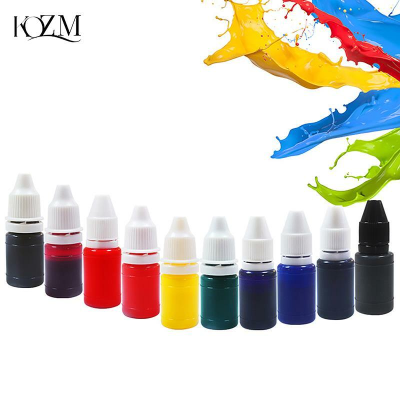 10ml Flash Refill Fast Drying Stamping Ink Inking Photosensitive Stamp Oil