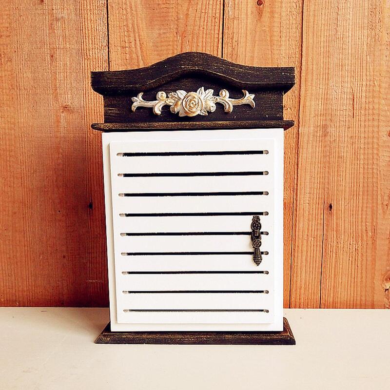Key Storage Box Holder Vintage -Mounted Organizer Large Capacity Case Multi- Housewarming Gift, Entryway, Cabinet Decor, Hotel