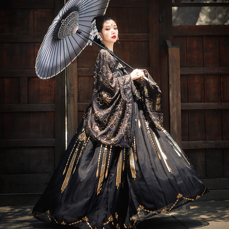 Vestido de princesa Oriental Hanfu chino tradicional para mujer, vestido de baile de la dinastía Tang, elegante