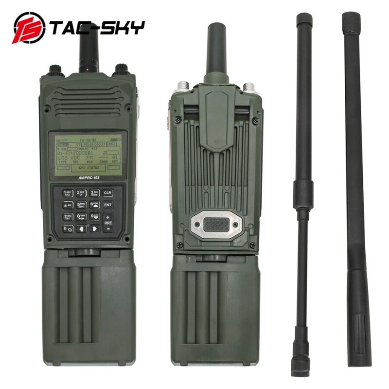 TAC-SKY 전술 헤드셋 어댑터, Baofeng UV5R 워키토키 PRC-163 해리스 라디오 더미 버츄얼 박스 PRC 163, 기능 없음