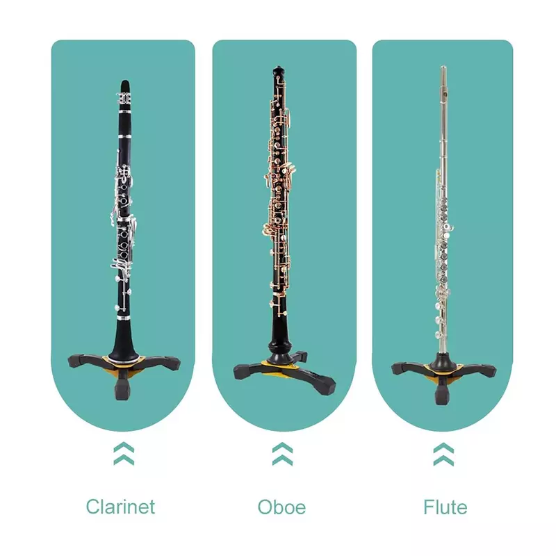 Sopros Clarinete Tripé Stand, Flauta Titular, Oboé Flauta, Instrumentos musicais Acessórios