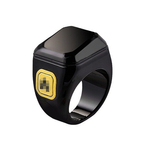 Умное кольцо с bluetooth, электронное мусульманское цифровое кольцо для напоминания о времени, носимое кольцо с бусинами Tasbih