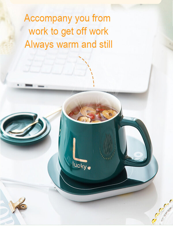 Usb Thermostatic Coaster Ceramic Wellness Mug Companion Gift Warming Mug Thermostatic Coaster Base