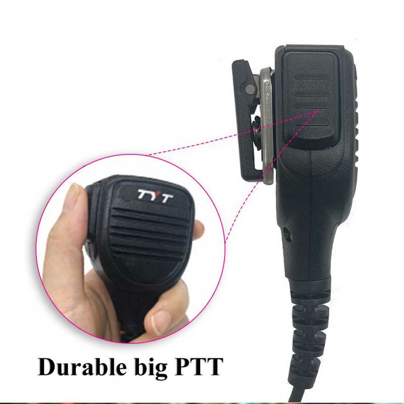 100% original tyt microfone alto-falante para DM-UVF10 TH-UV9 TH-UV8000D MD-380 MD-UV380 MD-390 MD-UV390 walkie talkie com k plug