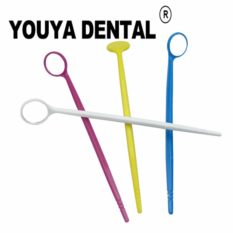 Espelho bucal dental com alça, higiene bucal, ferramentas de limpeza dentária, refletor do exame bucal, espelho dental para dentes orais, 5PCs