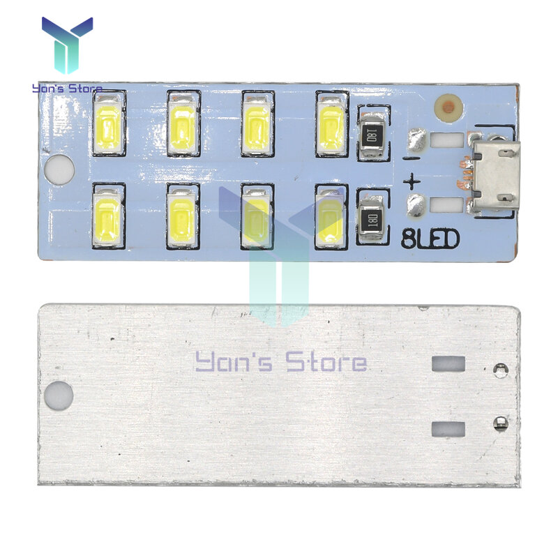 ميركو USB 5730 LED لوحة إضاءة USB المحمول ضوء الطوارئ ضوء الليل الأبيض 5730 SMD 5 فولت 430ma ~ 470ma لتقوم بها بنفسك لمبة مكتب