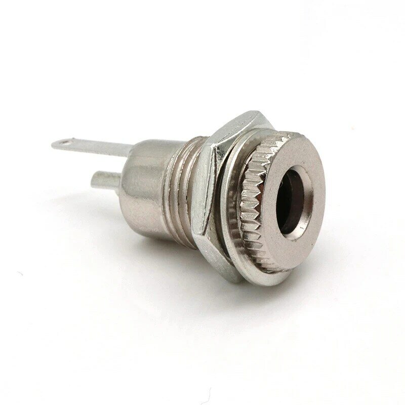 New 5-Pack DC-099 5.5 mm x 2.1mm 30V 10A DC Power Jack Socket,Threaded Female Panel Mount Connector Adapter