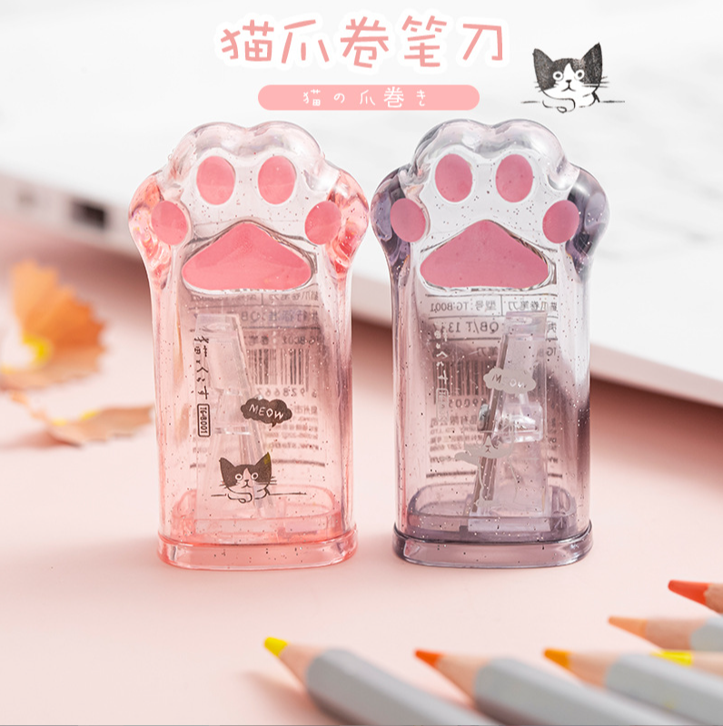 1Pc Cute Cat Paw temperamatite Kawaii materiale scolastico articoli di cancelleria premio per studenti per regalo per bambini