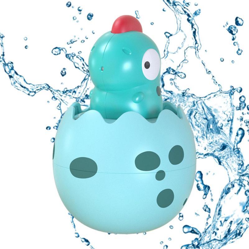 Chicken Bath Toy Dinosaur/Chick Egg Shaped Bathtub Toys Water Spray Squirt Shower Bathroom Shower Squirt Spray Water Toys For