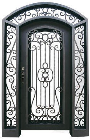 Puertas de hierro para cocina, puerta de hierro con foto de diseño, tamaño personalizado, gran oferta