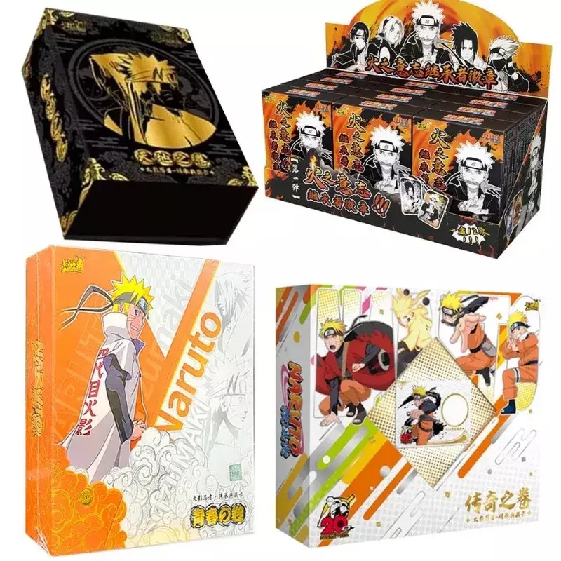 Kaywe prawdziwe nauszniki Naruto Ninja kompletna kolekcja serii kart do walki z rozdziałem gra na prezent dla dzieci