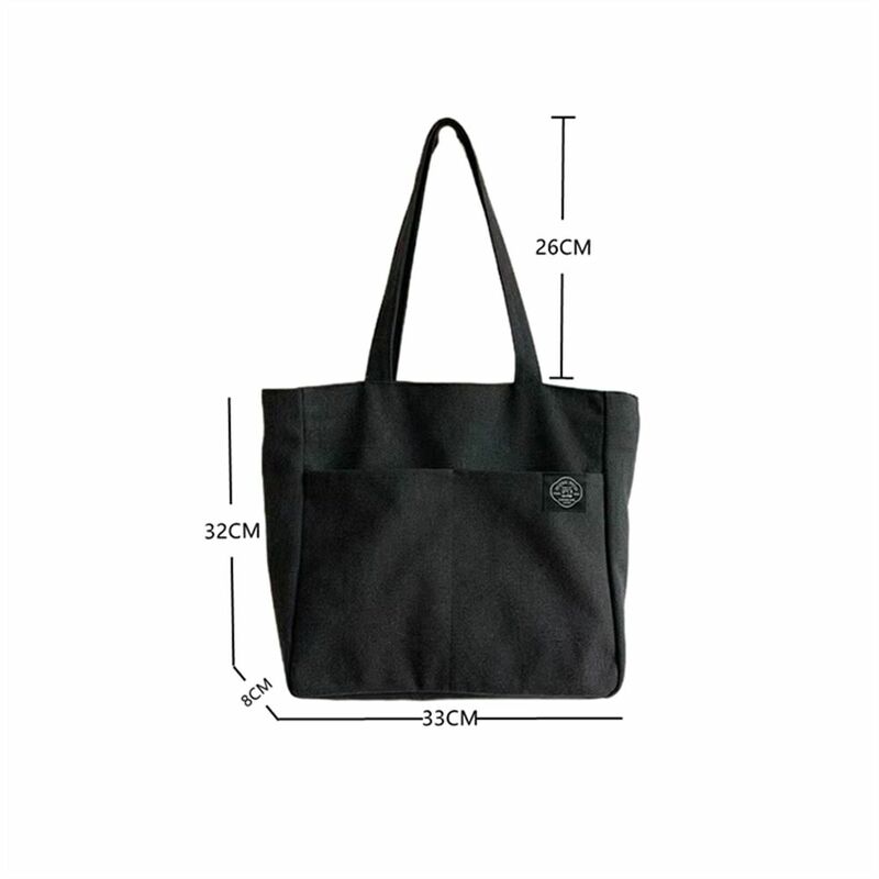Capacity Lightweight Eco Bag Office Worker Tote For Students Lunch Bags Student Bags Canvas Bag Women Shoulder Bags Tote Bag