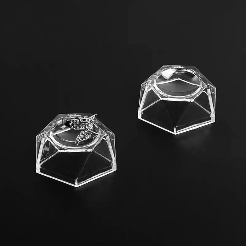 Présentoir en boule de cristal acrylique, base d'affichage transparente, ornement de table, décoration de la maison, 4.6mm, 2mm, 6/7mm
